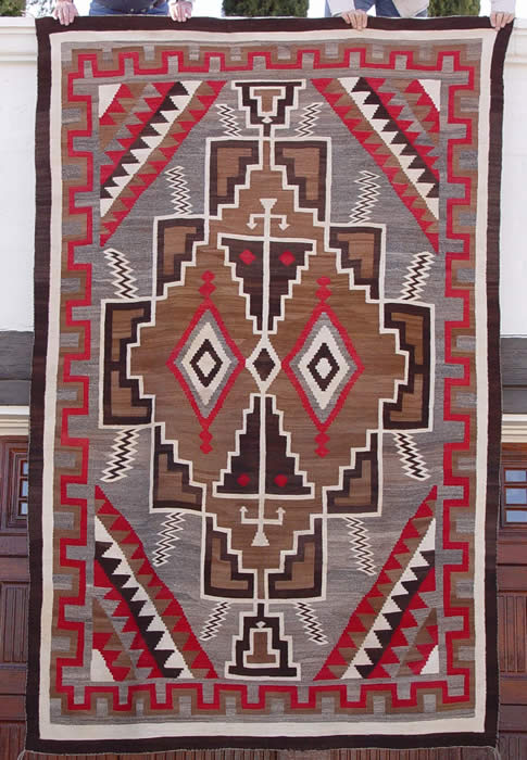 Navajo Rug 36 - تشابه فرش ناواهو و فرش ترکمن