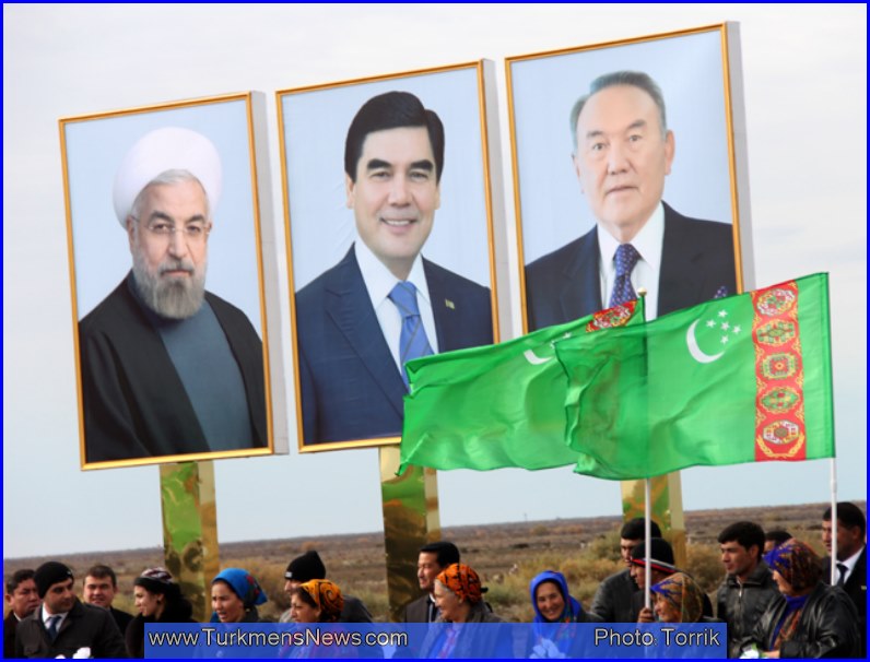 Eftetahie 15 - رییس جمهور ترکمنستان: راه آهن ایران - قزاقستان موجب رشد منطقه می‌شود
